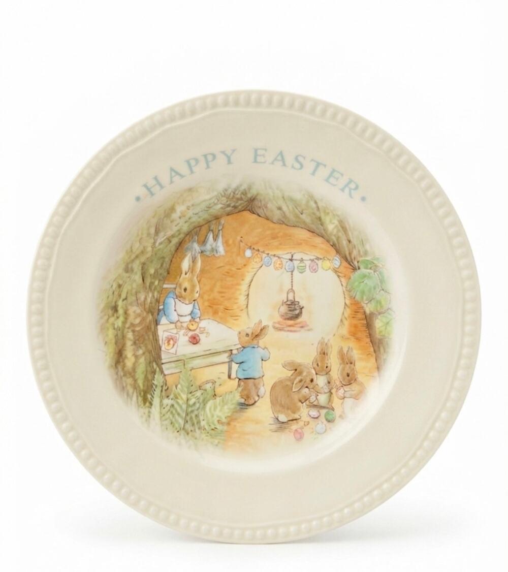 Pottery Barn Kids Beatrix Potter Peter Rabbit "Happy Easter" Platter Melamine